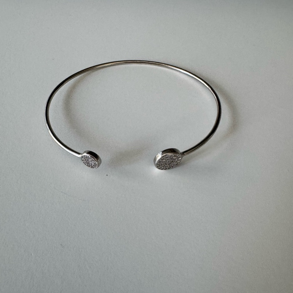 Silver Open Cuff Bracelet